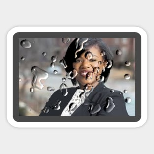 Cori Bush water drops Sticker